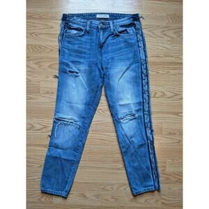 Flying Monkey Platinum Jeans Distressed Destroyed Size 26 Blue SEE DESC Y2522